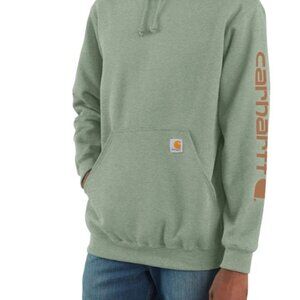 TAKE 50% OFF | Carhartt Mens Loose Fit Midweight Logo Graphic Sweatshirt - Green
